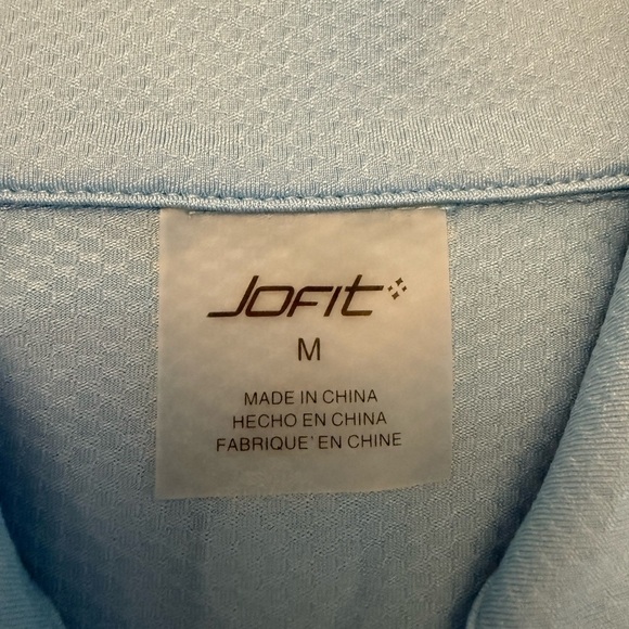 Jofit Blue Full Zip Jacket Women's Size M Lt Blue - Picture 2 of 6